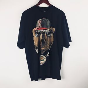 California republic bear short sleeve black graphic shirt men’s size XL